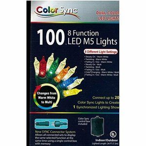 3 Boxes of Color Sync 8 Function LED M5 String Lights Synchronized Lights